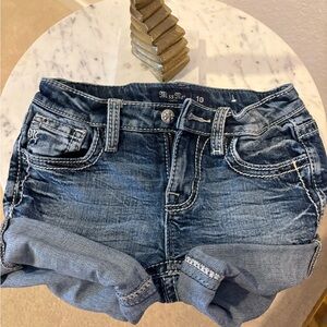 Miss Me Women's Faded Blue Jean Shorts